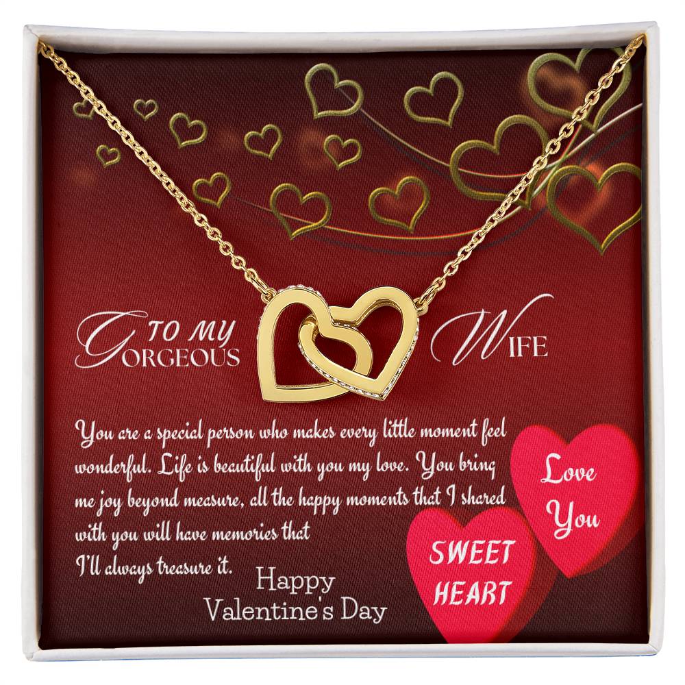 To My Wife : Interlocking Hearts Gift Set