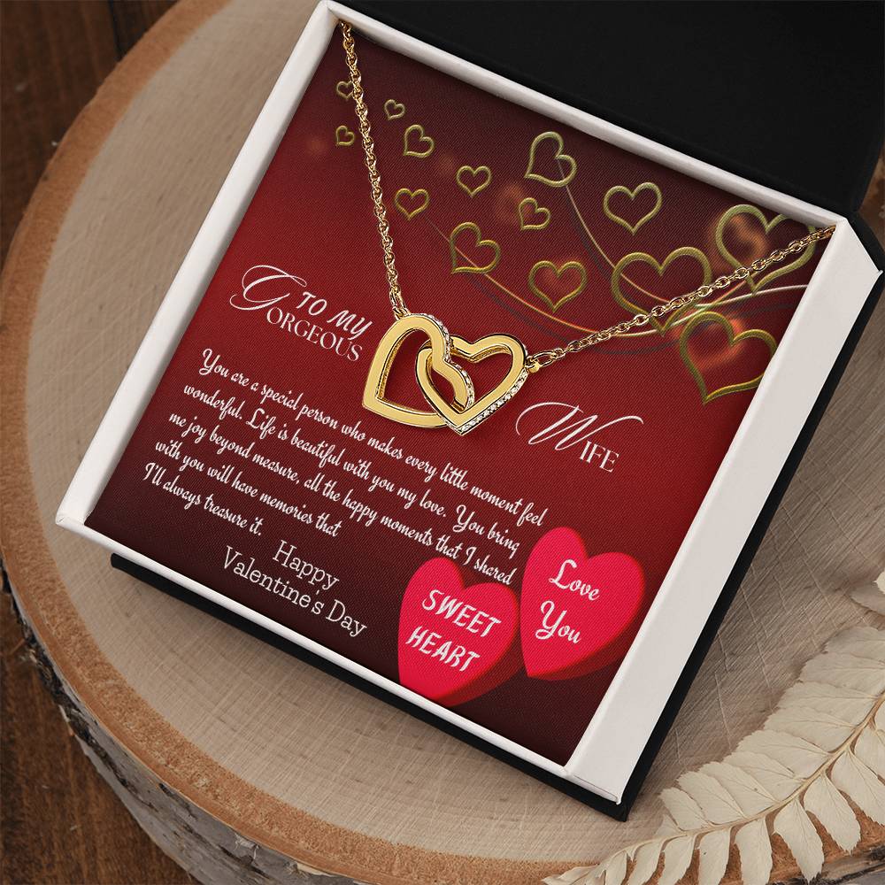 To My Wife : Interlocking Hearts Gift Set