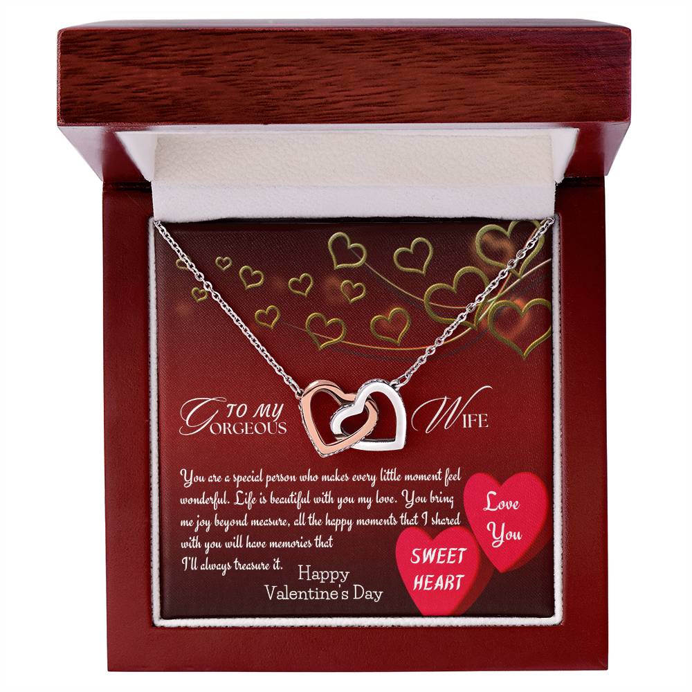 To My Wife : Interlocking Hearts Gift Set